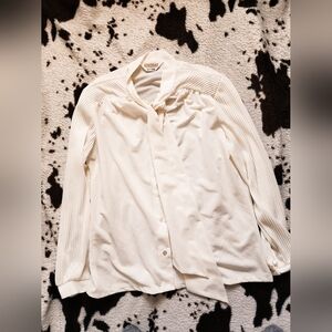 WOMEN'S 70'S BOW BLOUSE - CREAM